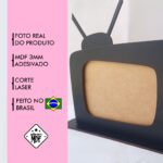 PORTA RETRATO TELEVISÃO MDF PRETO 2