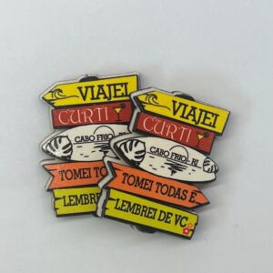 PLAQUINHA VIAJEI CURTI TOMEI… - Imagem 1