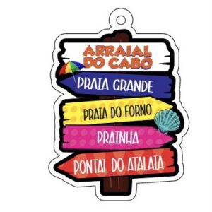 PLAQUETINHA PRAIAS ARRAIAL - Imagem 1